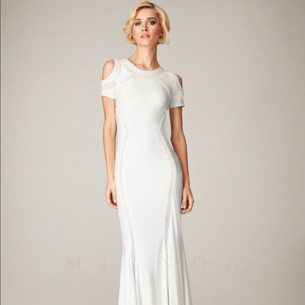 White formal gown
